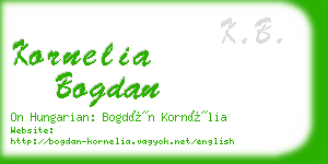 kornelia bogdan business card